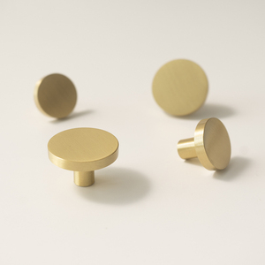 round Shape <b>Copper</b> Knob Pulls Home Furniture Decorative Brass Cabinet <b>Handle</b> for Dresser & Drawer for Kitchen & Bedroom - Product Image 4