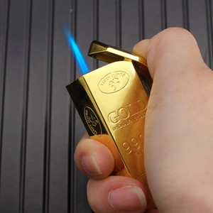批发经典金条打火机 大量装丁烷打火机 蓝焰防风可填充派对用 - Product Image 1