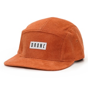 Gorras de Correr de 5 Paneles con Logotipo de Etiqueta Tejida de Pana Sin Estructura Personalizada - Product Image 1
