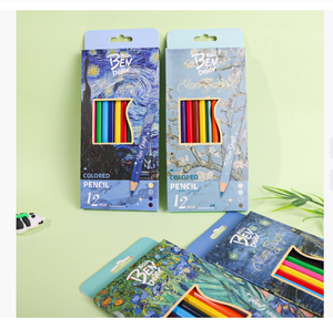 Lot de 12 crayons de couleur à l'huile en bois pour artistes, pour enfants, crayons personnalisés à bas <span class=keywords><strong>prix</strong></span> - Product Image 3