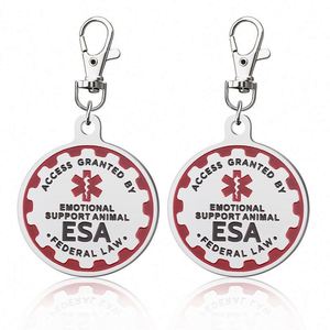 <span class=keywords><strong>En</strong></span> gros Personnalisé Amérique ESA Europe <span class=keywords><strong>En</strong></span> Acier Inoxydable Mignon Chat Chien Pet Tag Porte-clés promotion <span class=keywords><strong>Rouge</strong></span> <span class=keywords><strong>Alerte</strong></span> Médicale Symbole Porte-clés - Product Image 1