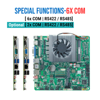Motherboard Mini ITX Industri Baru 6 COM RS485 RS422 Hardware Watchdog GPIO Intel Core I5-8250U Generasi 6-9 2X DDR4 SO-DOMM Mini PCIe