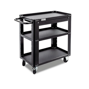 Chariot à outils USAG à 3 étagères, robuste, avec roulettes, pour atelier et rangement - Product Image 2