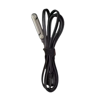 Cable de Datos USB 2 en 1 de Nailon Trenzado de 240 W y 1.5 M, Tipo C a Tipo C, con Función de Soporte para Teléfono