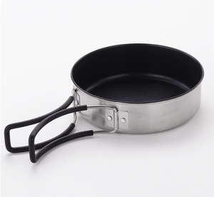 Juego de cocina para acampar al aire libre para una persona con sartén antiadherente y cuenco para aventuras de senderismo - Product Image 5