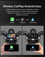 Dispositivo de Grabación Dual de 6 Pulgadas y 1080P para Motocicletas, CarPlay, Android Auto y Apple CarPlay, con Control por Voz y Operación Táctil
