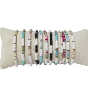 Accesorios de mar Cuentas de encanto de concha natural Cuentas de pulsera de concha baratas coloridas con agujero para cuentas de joyería DIY - Product Image 1