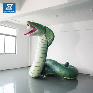 Décoration de scène personnalisée avec serpent gonflable <span class=keywords><strong>géant</strong></span> vert Cobra - Product Image 6