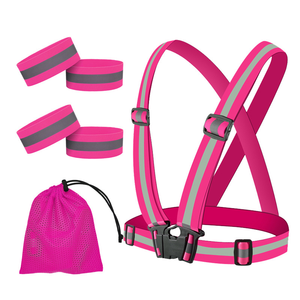 Correias reflexivas Fitas Alta Visível Coletes Ajustáveis Arnês Night Run Ciclismo para Segurança Exterior Saneamento Construção - Product Image 5