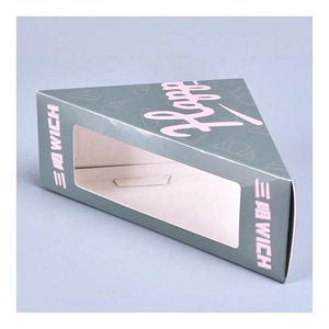 Boîte d'emballage en papier pour sandwich <span class=keywords><strong>boulangerie</strong></span> Donunt pique-nique camping jetable personnalisé à emporter de qualité alimentaire - Product Image 4