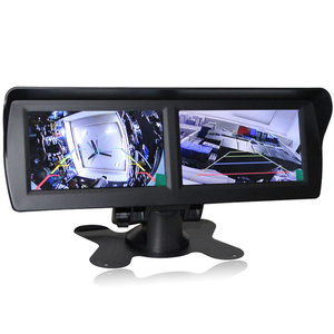 Iposter 4.3inch Xe Bảng điều khiển gắn kết 2 chia hiển thị 2 kênh <span class=keywords><strong>video</strong></span> đầu vào 4.3 "xe ngược lại xem phía sau màn hình kép - Product Image 4