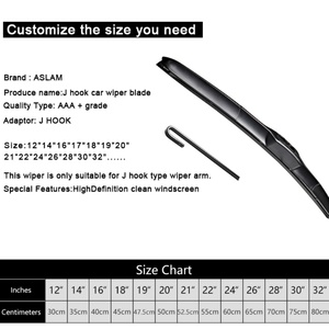 ใบปัดน้ำฝนซิลิโคนไฮบริด ASLAM คุณภาพสูง รุ่น Sunny สำหรับรถยนต์ทั่วไป - Product Image 4