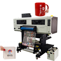 Mesin Cetak Label Kristal Otomatis Laminasi UV DTF Roll Printer All in One Kecepatan Tinggi