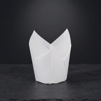 Moules à gâteau jetables en forme de tulipe, résistants à la chaleur, 100 % biodégradables, anti-graisse, avec logo personnalisé, qualité alimentaire, vente en gros