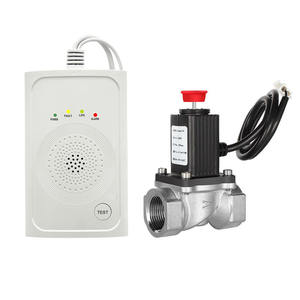 Barato gás vazamento <span class=keywords><strong>detector</strong></span> com válvula cortada casa cozinha <span class=keywords><strong>detector</strong></span> sensor 12v cortar a válvula - Product Image 1
