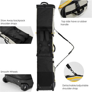 Bolsa de Snowboard acolchada resistente al agua de gran capacidad con ruedas, bolsa deportiva personalizada para Snowboard individual para esquiar, muestra gratuita - Product Image 4