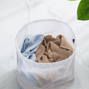 Andeya OEM Bolsas De Almacenamiento De Ropa Interior Portable 60*80cm+50cm Drawstring Mesh <strong>Net</strong> Hotel <strong>Laundry</strong> <strong>Bag</strong>