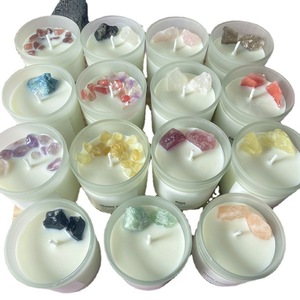 YML, venta al por mayor, taza esmerilada, vela de fragancia aromática con caja de regalo, vela perfumada de cera de soja de cristal para fiesta, juego de regalo de boda - Product Image 1