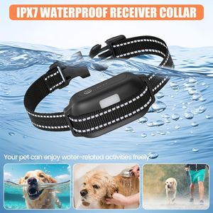 Collier de dressage pour chien rechargeable et étanche, collier de choc pour chien, 5 modèles anti-aboiement pour chiens de petite, moyenne et grande taille, contrôle de 3 chiens - Product Image 4