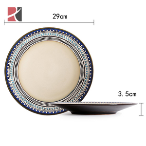 High Grade European Bohemian Rustic Porcelain <strong>Dinnerware</strong> <strong>Set</strong> <strong>for</strong> Hotel Restaurant Use Business Gift - Product Image 5