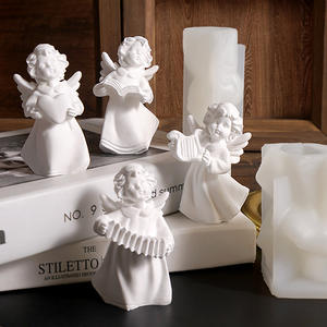 Moule en silicone Early Riser Cupid's Kiss Angel | Harp Candle & Heart Decor Set Cadeau romantique <span class=keywords><strong>de</strong></span> la Saint-Valentin - Product Image 2
