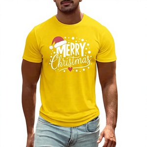 Print O-Neck Casual Tee <b>Shirt</b> For <b>Men</b> Top Quality <b>Christmas</b> T <b>Shirts</b> with Customized <b>Christmas</b> Design - Product Image 1