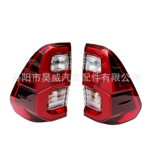 ไฟท้าย LED สำหรับรถยนต์โตโยต้า ไฮลักซ์ รีโว่ ร็อคโค่ LX 17 ปี 2020 สีแดง พร้อมฟังก์ชั่นไฟเบรก - Product Image 3