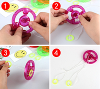Nicro Original Factory Kid Children Glow Toys LED Rope Flywheel Spinner Spinning Rotating Watch Whistle Wheel Light up Toy
