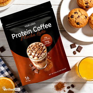 Café en Polvo de Proteína de Hongos Orgánicos Halal de Marca Blanca, Top 10, Sin Azúcar, con Especias y Hierbas, Sabor Suave - Product Image 1