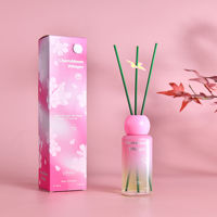 Ensemble diffuseur à bâtonnets et bougie parfumée pour la maison, personnalisable avec étiquette privée, longue durée, aromathérapie pour chambre, bureau, parfum féminin