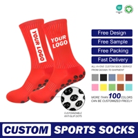 Chaussettes de sport pour adultes, tissées sur mesure, respirantes, antidérapantes, avec logo sur le bord, pour le football, vente en gros directe d'usine, faible MOQ