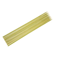 Brochettes en bambou plates de 35 cm, jetables et écologiques, pour pique-nique en plein air