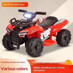 Voiture électrique tout-terrain pour enfants, buggy de plage en plastique à quatre roues, véhicule à batterie rechargeable pour les enfants de 2 à 6 ans - Product Image 2
