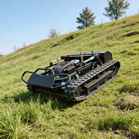 Mesin Pemotong Rumput Robot Crawler 1000mm Murah dari Pabrik, Dilengkapi Remote Control, Bersertifikasi CE, Penggerak Sendiri, untuk Penggunaan Kebun & Pertanian