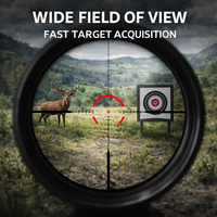 Lunette de visée TYPHON 1-6X24 FFP LPVO |   Réticule éclairé |   Alliage d'aluminium |   Optique de chasse tactique |   Étanche et antichoc |   True 1x