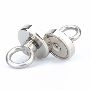 Imán de Neodimio de Elevación de 30 kg, Redondo con Anillo de Seguridad, para Procesamiento y Reciclaje de Metales - Product Image 1
