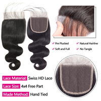 Extensions de cheveux humains brésiliens ondulés, mèches épaisses, vierges non traitées, noir naturel, fournisseur d'usine