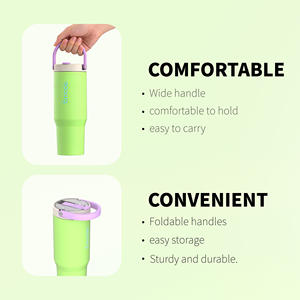 Gobelet personnalisé pour <span class=keywords><strong>la</strong></span> Saint-Valentin, nouveau design, en acier inoxydable avec poignée, pour elle et lui - Product Image 4