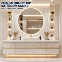 Luminaire mural de salle de bain haut de gamme pour meuble sous vasque, design moderne brillant, idéal pour salle de bain principale haut de gamme, appartement, villa