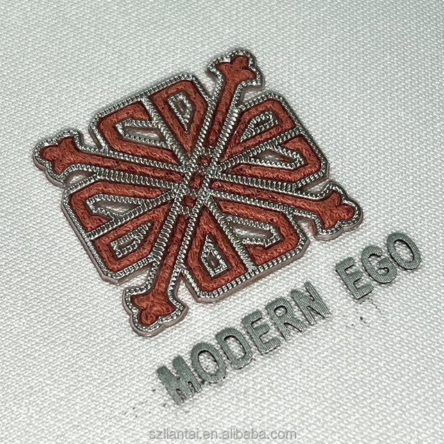 3D Textured Metallic TPU Patches High Frequency Logo Patch for Shoes Sportswear Teamwear Clothing Caps Bags Garments