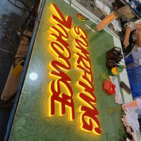 Lettres lumineuses LED miniatures en acrylique personnalisées pour éclairage publicitaire, enseigne de marque sur mesure pour papeterie et mur intérieur