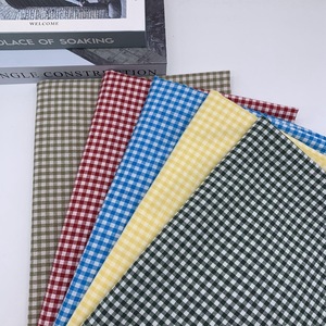 Tissu de chemise en coton 100% rayé <span class=keywords><strong>Vichy</strong></span>, technique de tissage de fil teint, pour un style uni écologique - Product Image 2