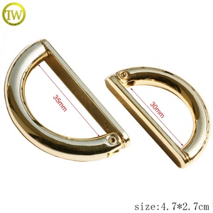 Anillo en D <span class=keywords><strong>de</strong></span> metal dorado para <span class=keywords><strong>carteras</strong></span>, venta al por mayor, herrajes para bolsos, hebilla <span class=keywords><strong>de</strong></span> cinturón en forma <span class=keywords><strong>de</strong></span> D para accesorios <span class=keywords><strong>de</strong></span> bolsos - Product Image 2