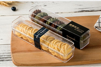 Vente chaude Contenant en plastique rigide personnalisé jetable Gobelet à dessert transparent Boîte à gâteau en plastique