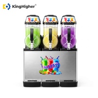 Commerciële Slushmachine, Frozen Drink, 2 tanks, 12L, Elektrische Slushy Maker, Slush Ice, Margarita, Fruit Smoothie Machine