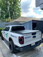 Couverture de benne électrique en aluminium rigide pour Ford Ranger Raptor F150, camionnettes personnalisées - Étanche, installation sans perçage