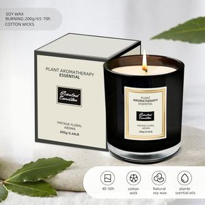 Bougie parfumée personnalisée avec logo promotionnel, bougie en cire de soja dans un bocal en verre de luxe, parfum relaxant pour la maison, décoration pour hôtel, souvenir, cadeau - Product Image 4