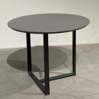 Meuble TV moderne pour salon, série marbre blanc, table basse carrée modulaire en bois, table d'appoint noire avec tiroir, table ronde