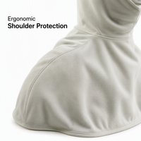 Cagoule de pompier robuste conforme GA 869-2010, résistance des coutures 1206N, ignifuge, blanc cassé, équipement de sauvetage