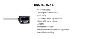 Sensor de Seguridad Magnético Schmersal BNS 260-02Z-L 101184385, Capacidad de Conmutación de 10VA para Sistemas de Automatización de Máquinas - Product Image 2